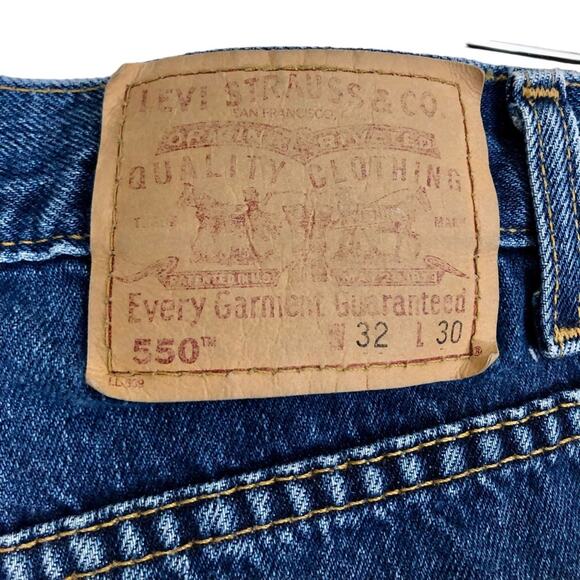 Vintage Y2K Levi’s 550 Straight Relaxed Fit Baggy High Rise Jeans 32x32 - Picture 5 of 7
